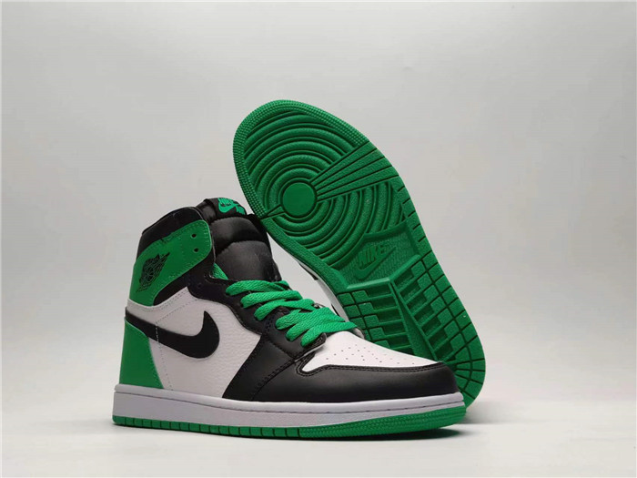 Women's Running Weapon Air Jordan 1 White/Green/Black Shoes 0265 Women's Running Weapon Air Jordan 1 White/Green/Black Shoes 0265